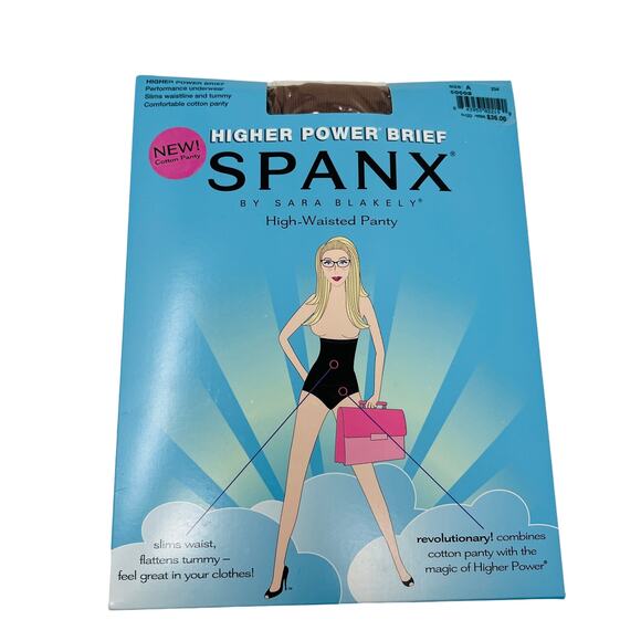 NEW! Spanx Higher Power Brief High Waisted Panty Cocoa - A - Picture 1 of 4